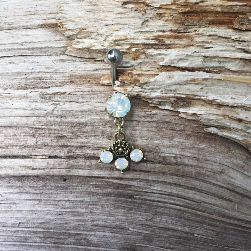 Beautiful Opalβ Belly Button Navel Ring